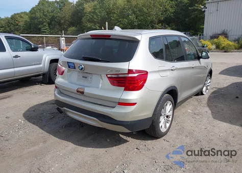 2015 BMW X3 xDrive28I из США, поврежденный, VIN 5UXWX9C55F0D51790